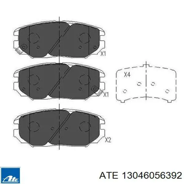 Тормозні колодки ATE 13046056392