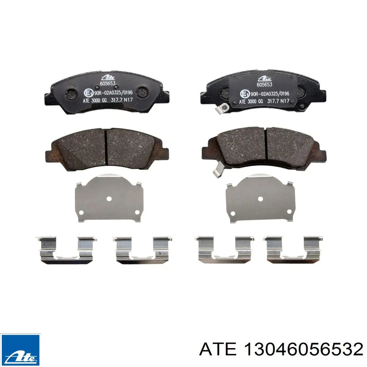 Колодки гальмівні передні, дискові 13046056532 ATE