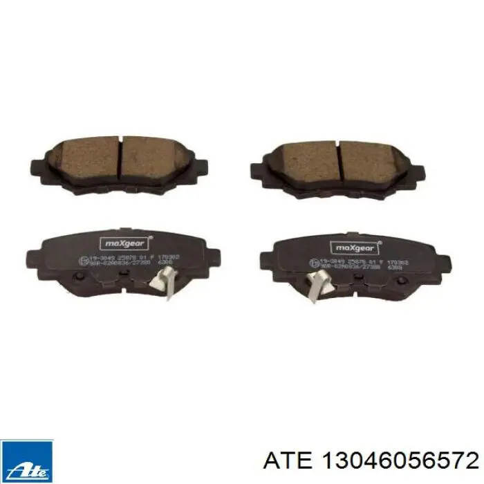 Задні гальмівні колодки ATE 13046056572 ціна, від 26.92 USD