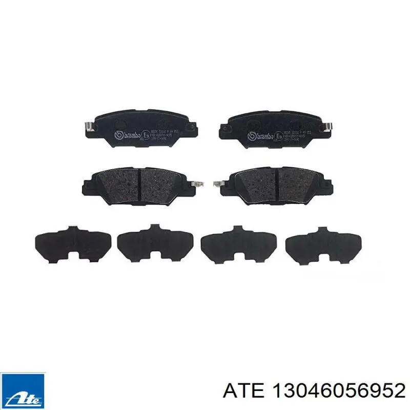 Купити 13046056952 ATE Задні колодки