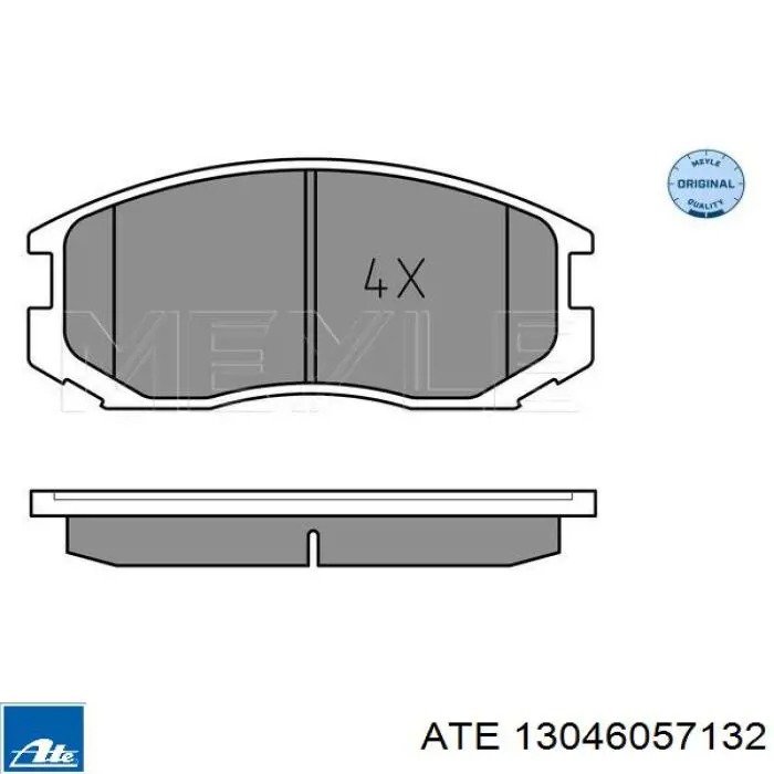 Передні тормозні колодки 13046057132 ATE