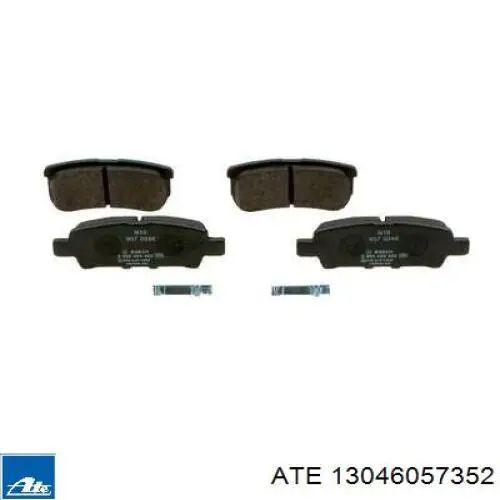 Задні гальмівні колодки ATE 13046057352 ціна, від 24.27 USD