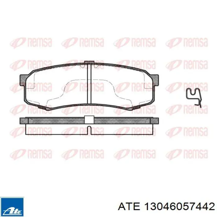 Задні гальмівні колодки ATE 13046057442 ціна, від 29.14 USD