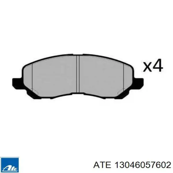 Гальмівні колодки ATE 13046057602 ціна, від 27.51 USD