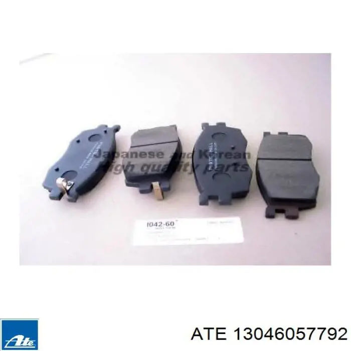 Передні тормозні колодки 13046057792 ATE