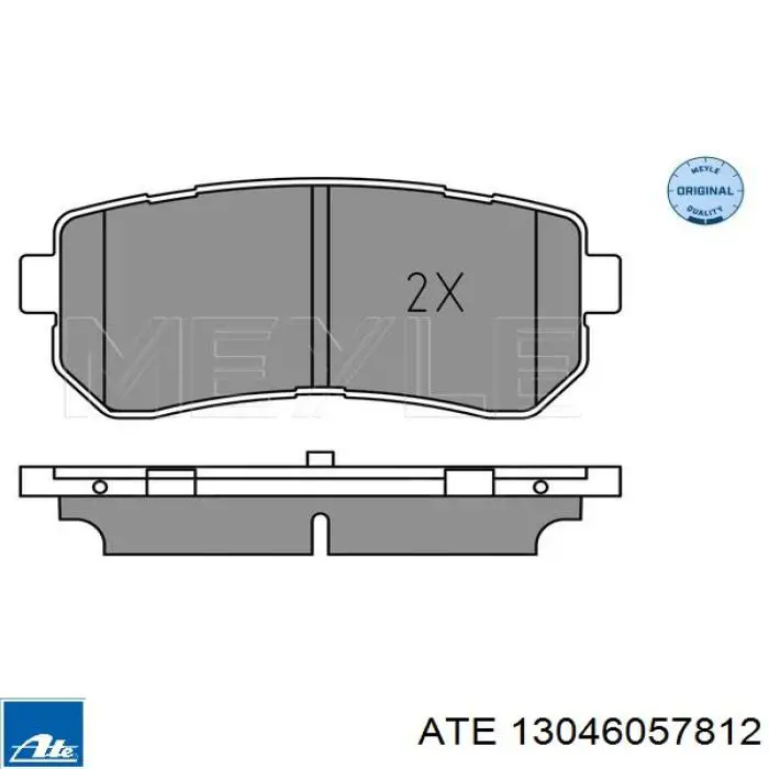 Задні гальмівні колодки 13046057812 ATE