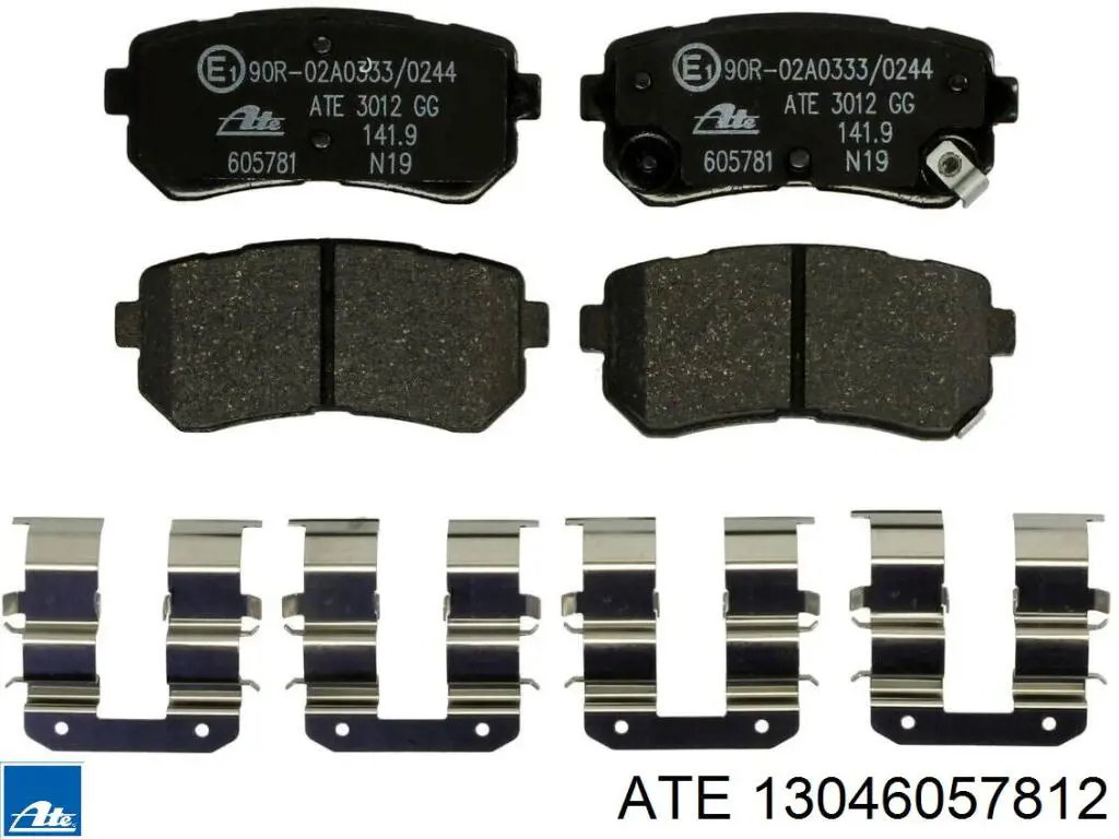 Колодки гальмові задні, дискові 13046057812 ATE
