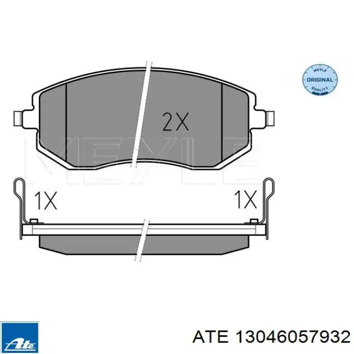 Тормозні колодки ATE 13046057932