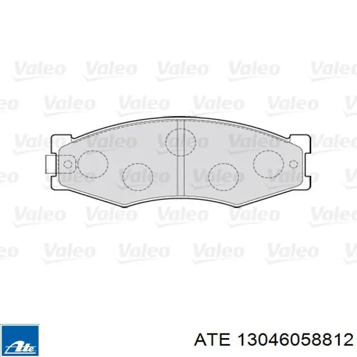 Колодки гальмівні передні, дискові 13046058812 ATE