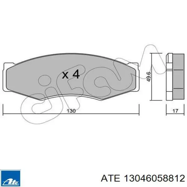 Тормозні колодки ATE 13046058812