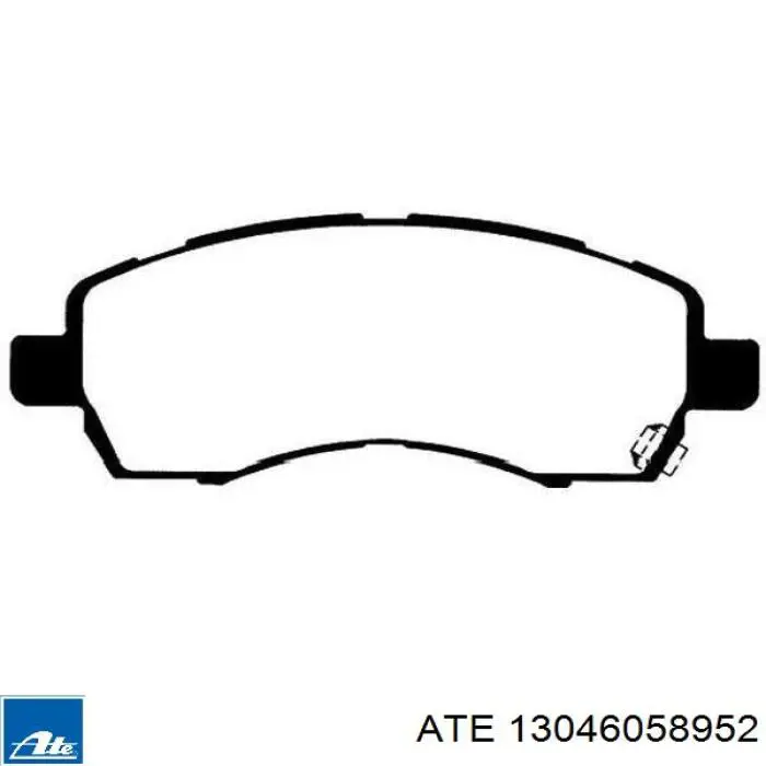 Гальмівні колодки ATE 13046058952 ціна, від 19.85 USD