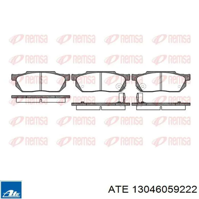 Гальмівні колодки ATE 13046059222 ціна, від 16.47 USD
