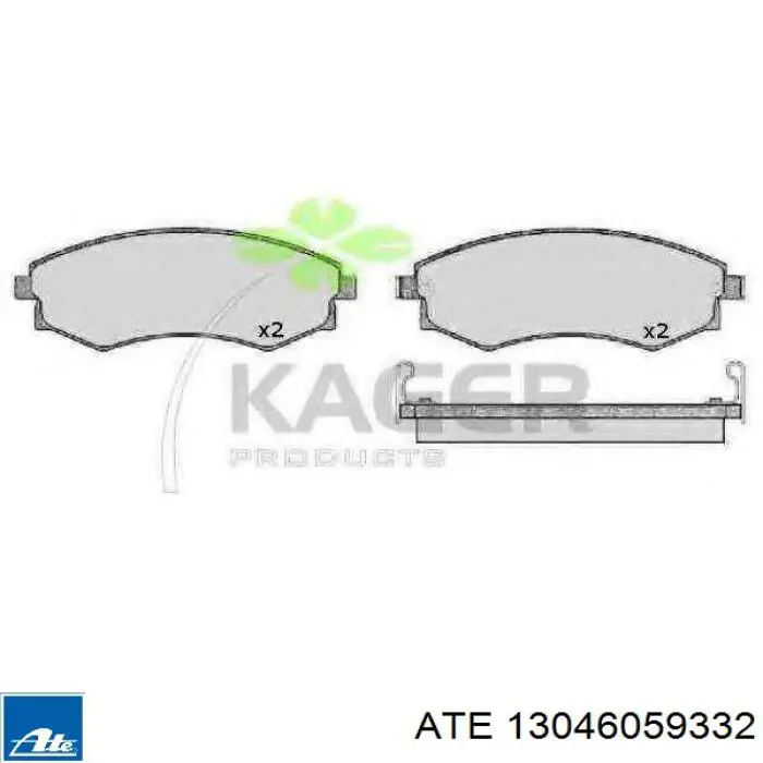 Гальмівні колодки ATE 13046059332 ціна, від 14.70 USD