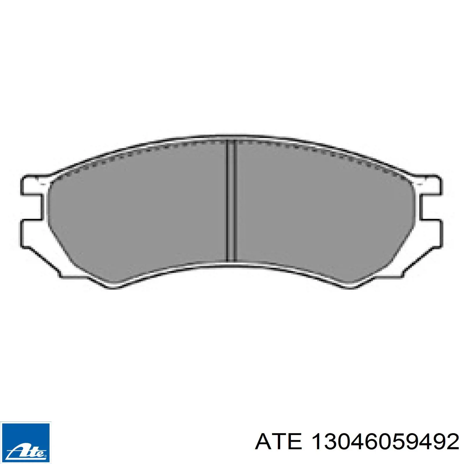 Передні тормозні колодки 13046059492 ATE