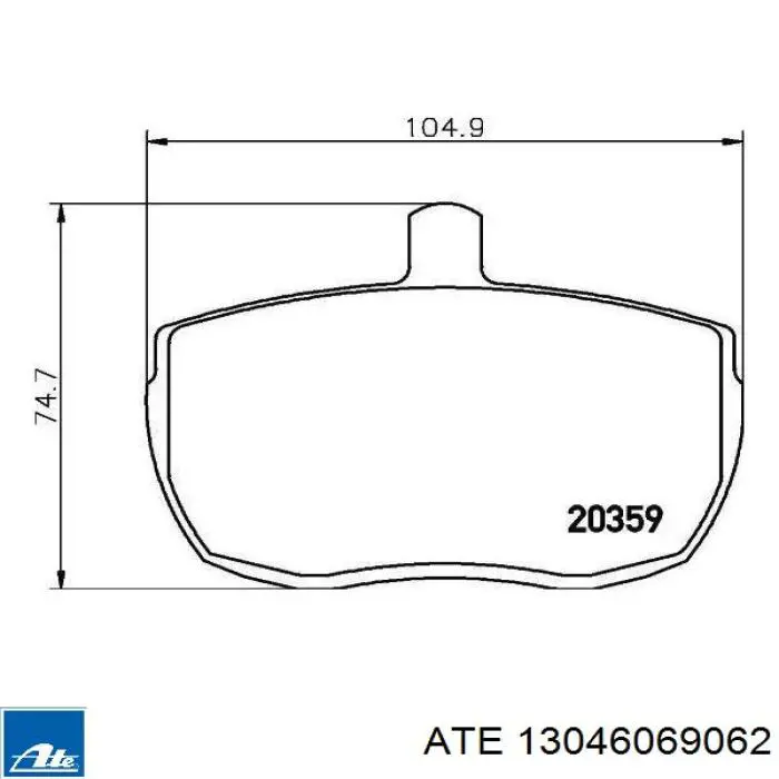Передні тормозні колодки T0559 HELLA-PAGID