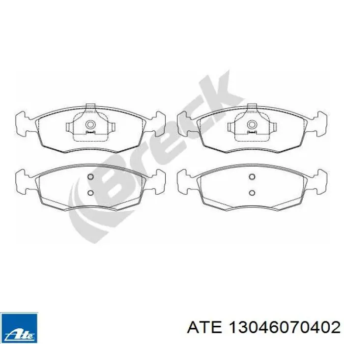 Тормозні колодки ATE 13046070402