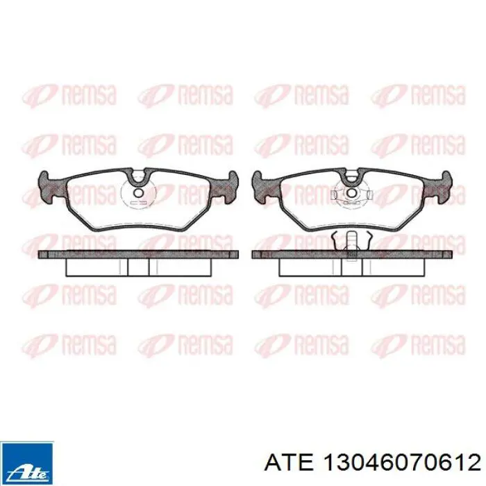 Колодки гальмові задні, дискові 13046070612 ATE