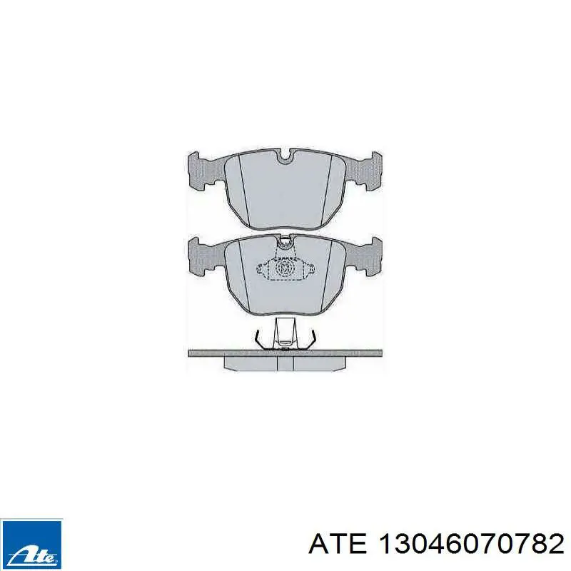 Передні тормозні колодки 13046070782 ATE