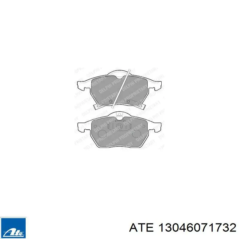 Гальмівні колодки ATE 13046071732 ціна, від 30.51 USD