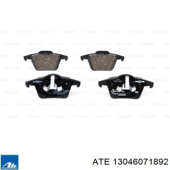 Задні гальмівні колодки ATE 13046071892 ціна, від 36.14 USD