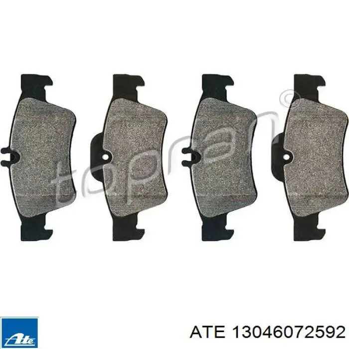 Задні гальмівні колодки ATE 13046072592 ціна, від 48.36 USD