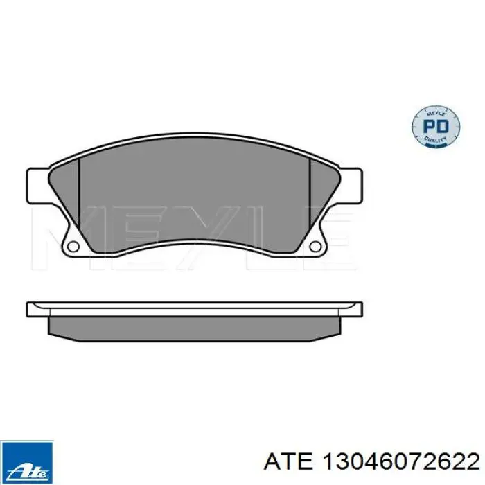 Передні тормозні колодки 13046072622 ATE