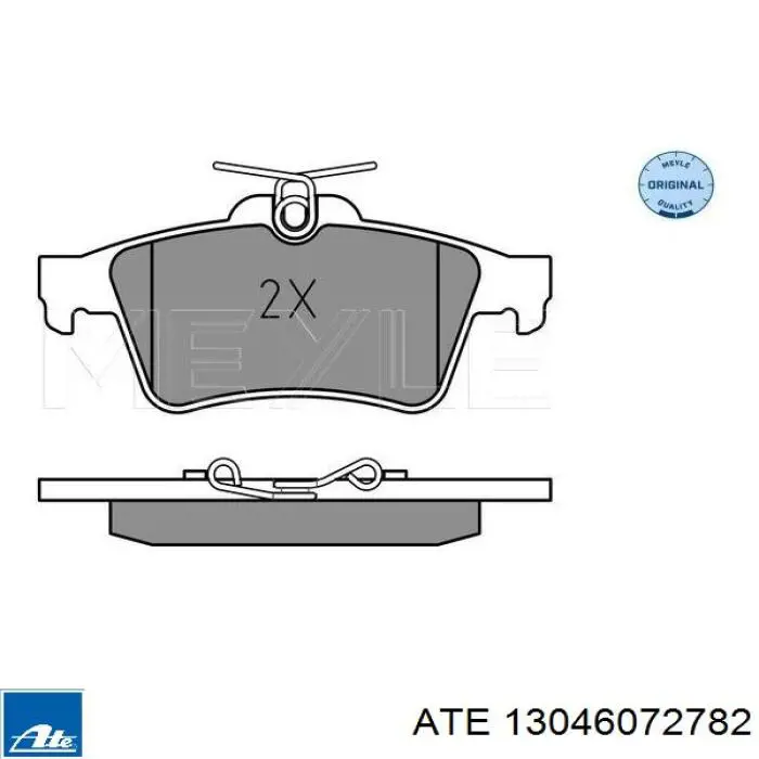 Колодки гальмові задні, дискові 13046072782 ATE