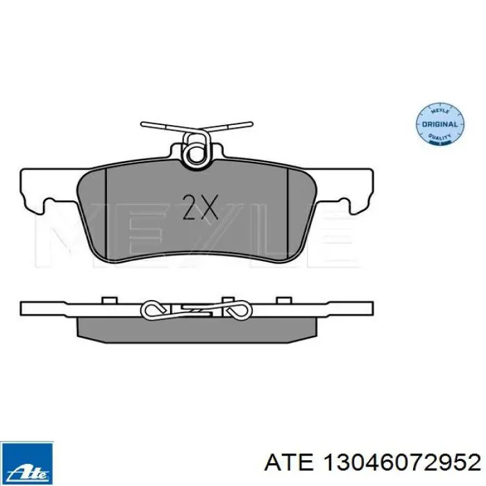 Задні гальмівні колодки ATE 13046072952 ціна, від 28.04 USD