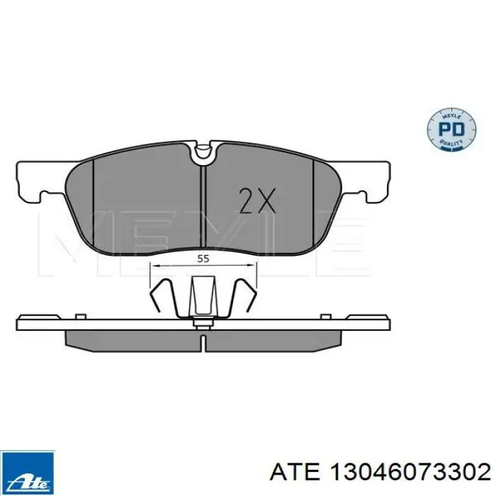 Тормозні колодки ATE 13046073302