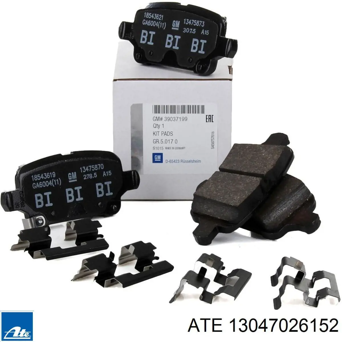 Задні гальмівні колодки ATE 13047026152 ціна, від 40.37 USD
