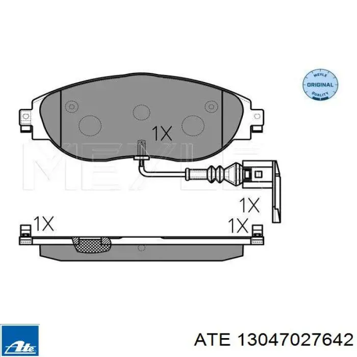 Гальмівні колодки ATE 13047027642 ціна, від 75.95 USD