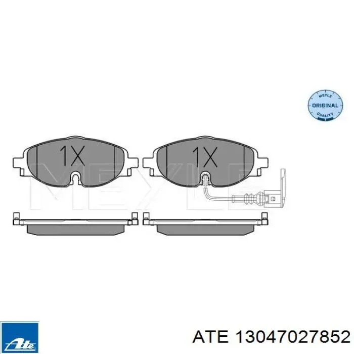 Гальмівні колодки ATE 13047027852 ціна, від 70.38 USD