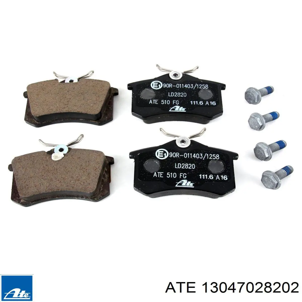 Задні гальмівні колодки ATE 13047028202 ціна, від 29.12 USD