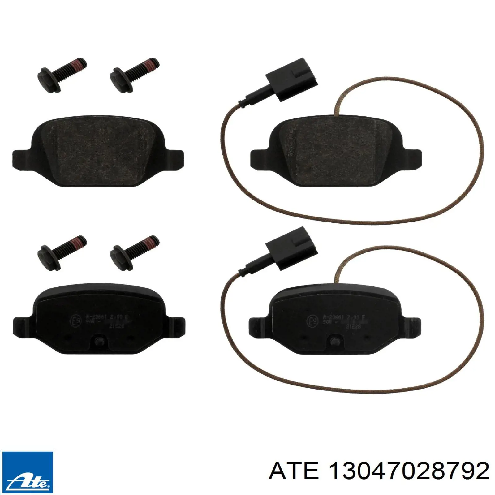 Задні гальмівні колодки ATE 13047028792 ціна, від 22.97 USD