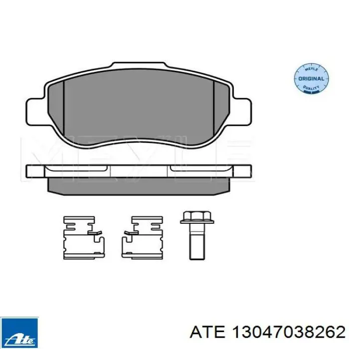 Передні тормозні колодки 13047038262 ATE