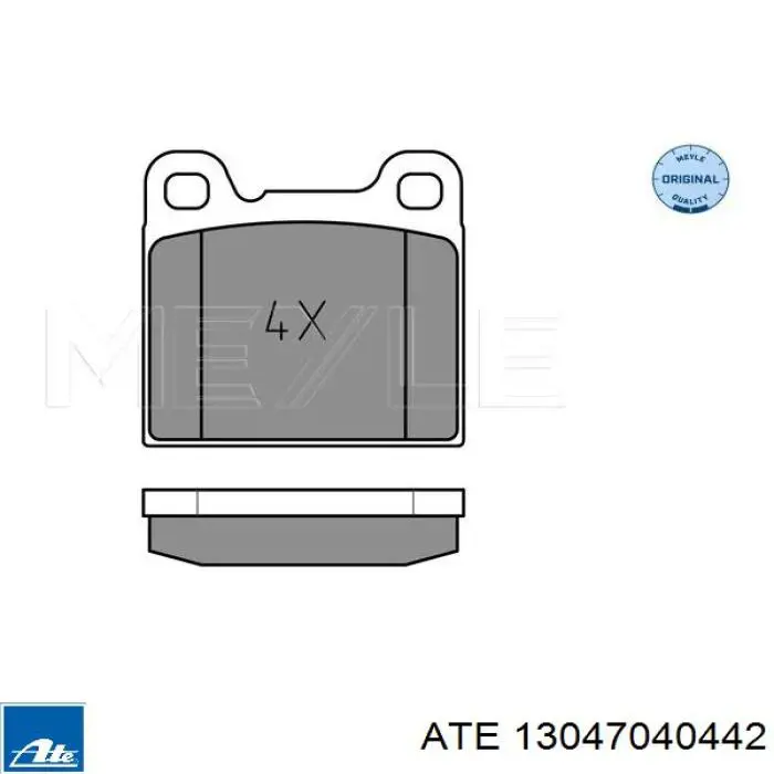 Задні гальмівні колодки ATE 13047040442 ціна, від 15.64 USD