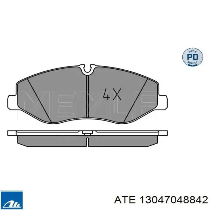 Передні тормозні колодки 13047048842 ATE