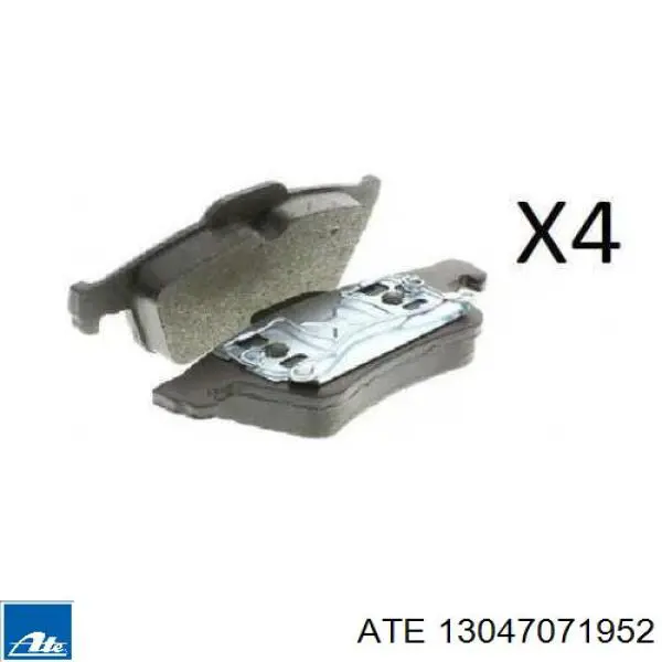 Купити 13047071952 ATE Задні колодки