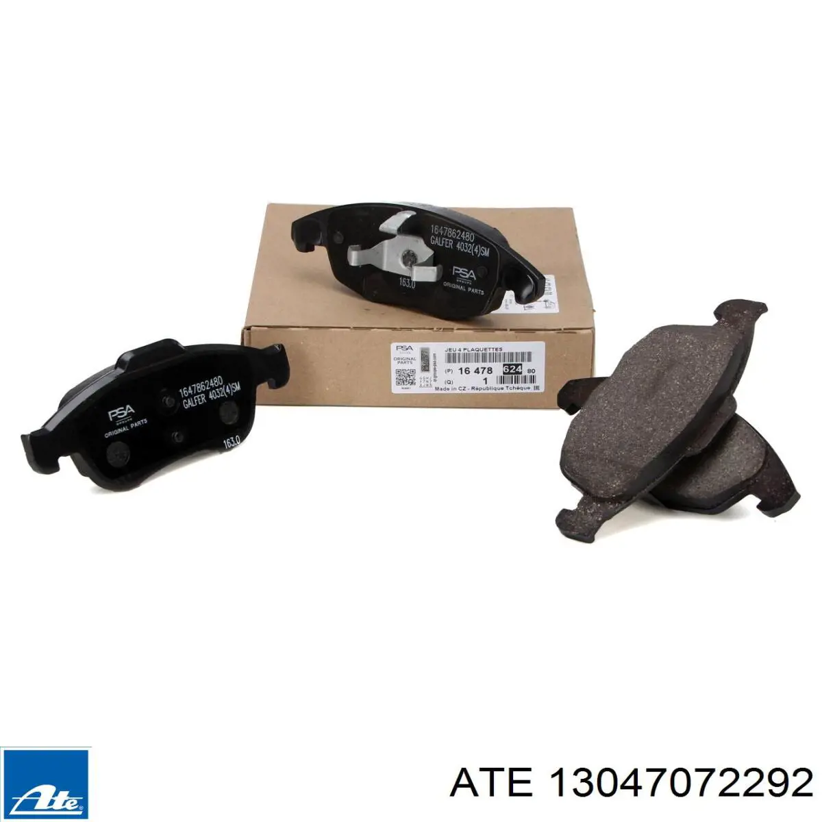 Гальмівні колодки ATE 13047072292 ціна, від 20.30 USD
