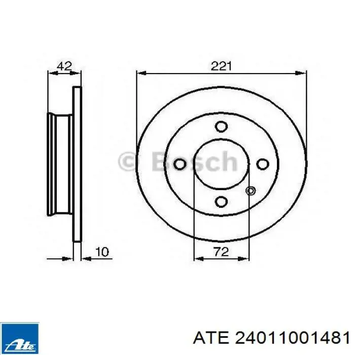 Диск переднього гальма Ford 1575877 ціна, від 16.86 USD