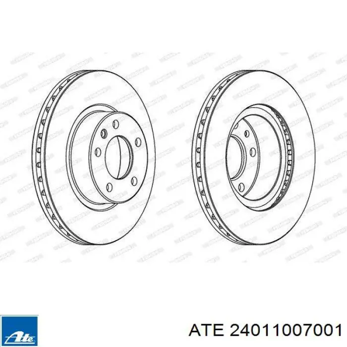 Задні дискові гальма ATE 24011007001 ціна, від 27.79 USD