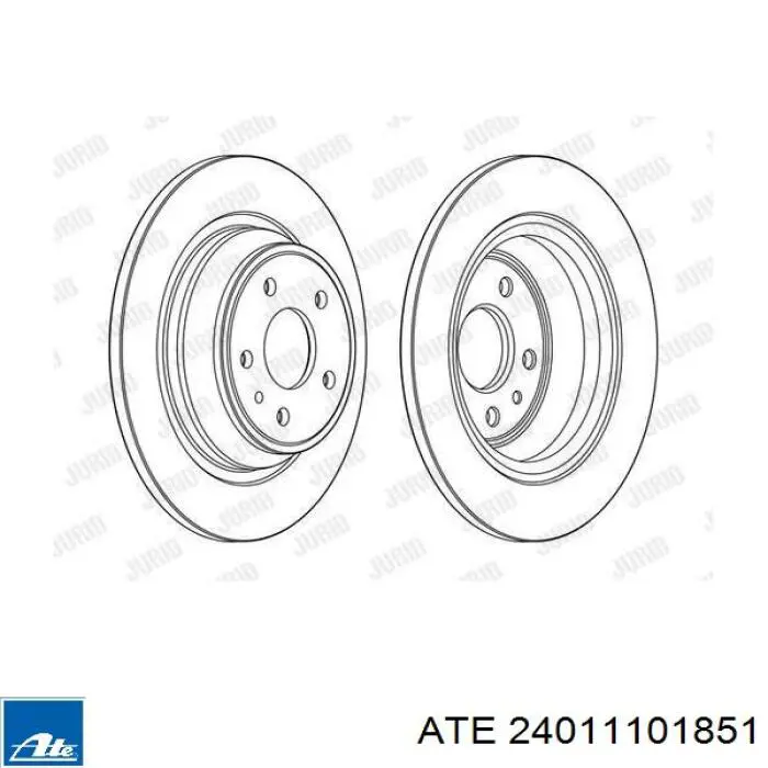 Задні дискові гальма ATE 24011101851 ціна, від 68.34 USD