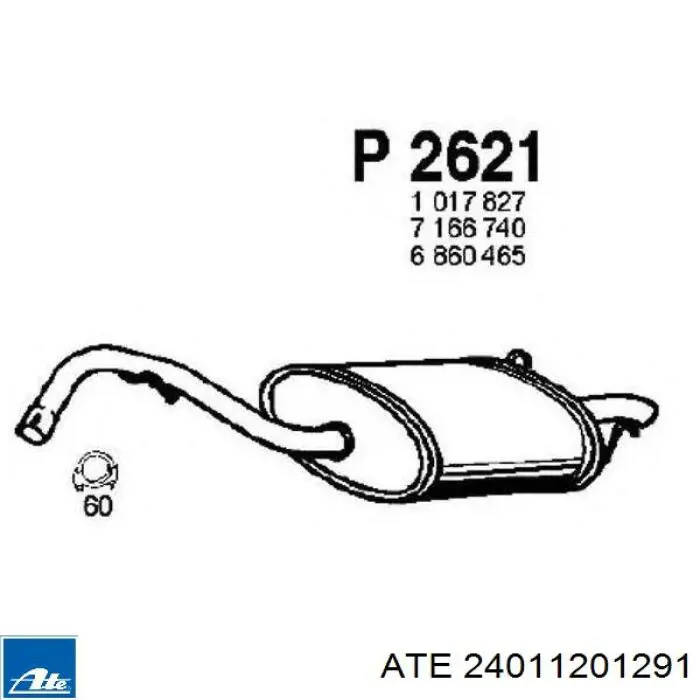 Задні дискові гальма ATE 24011201291 ціна, від 36.29 USD