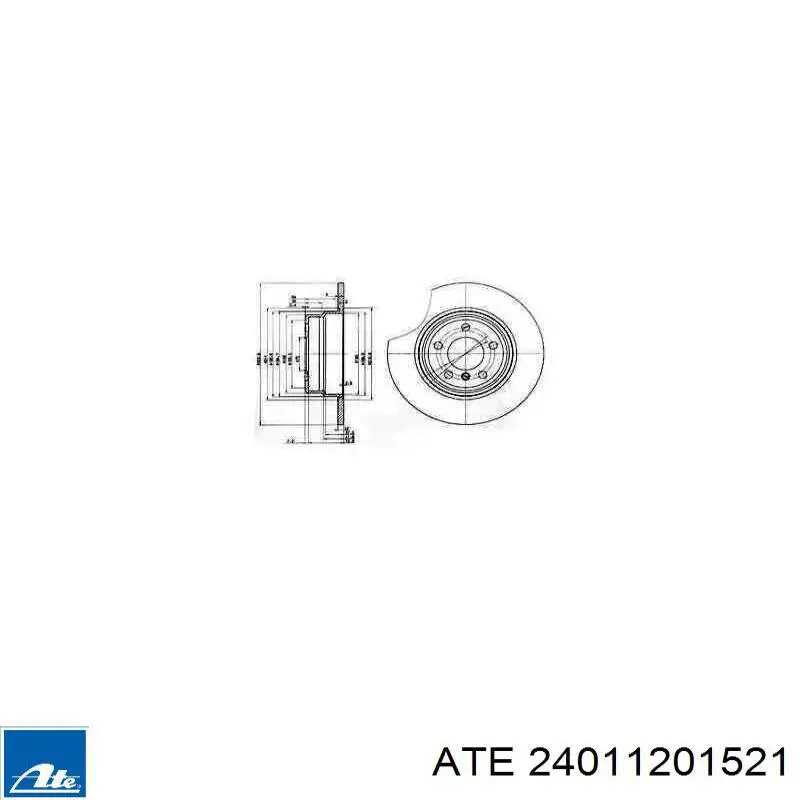 Задні дискові гальма ATE 24011201521 ціна, від 52.30 USD