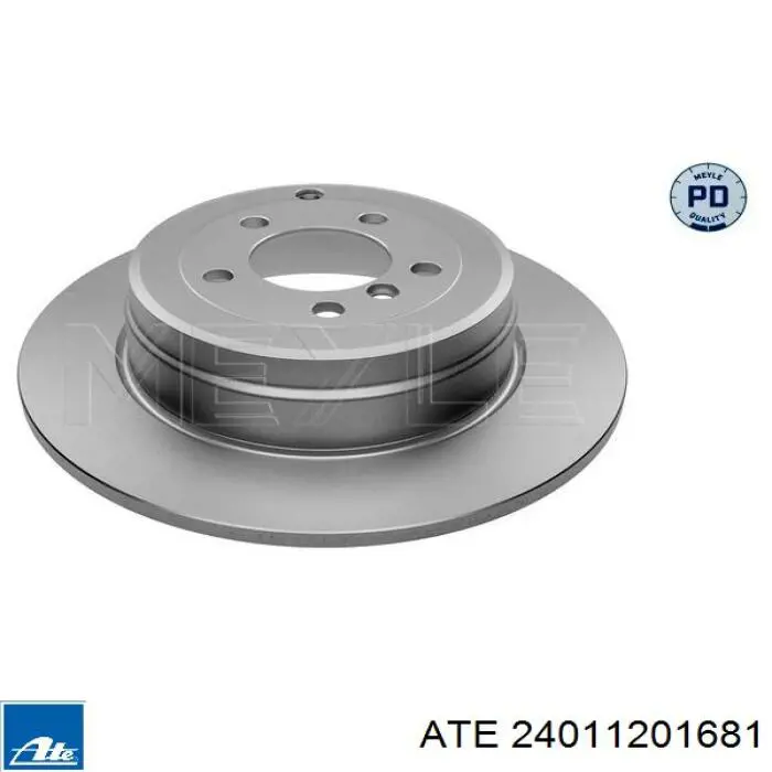 24011201681 ATE диск гальмівний задній