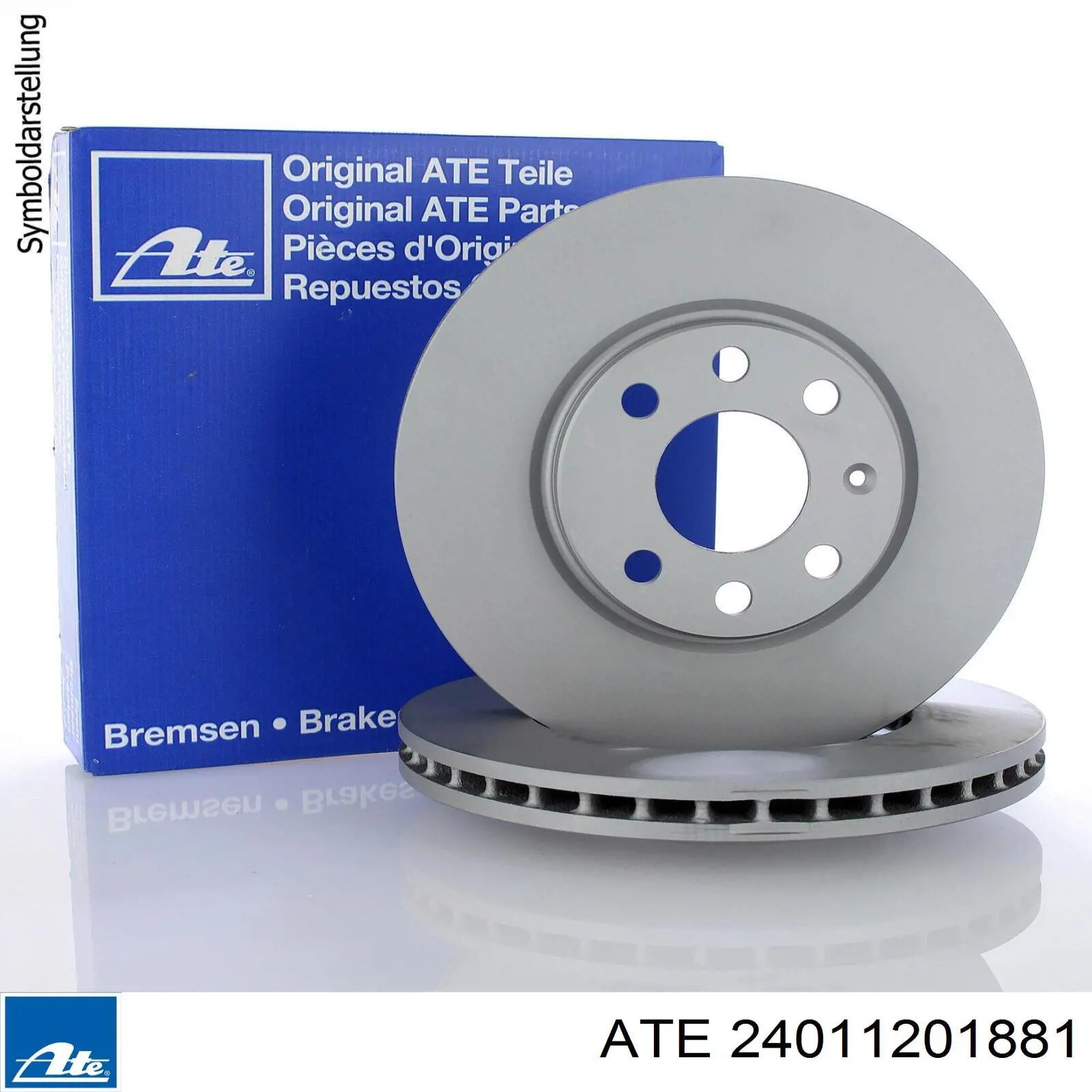 24011201881 ATE диск гальмівний задній