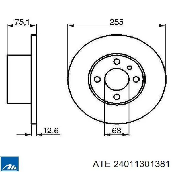 Диск гальмівний передній BS1670C Optimal