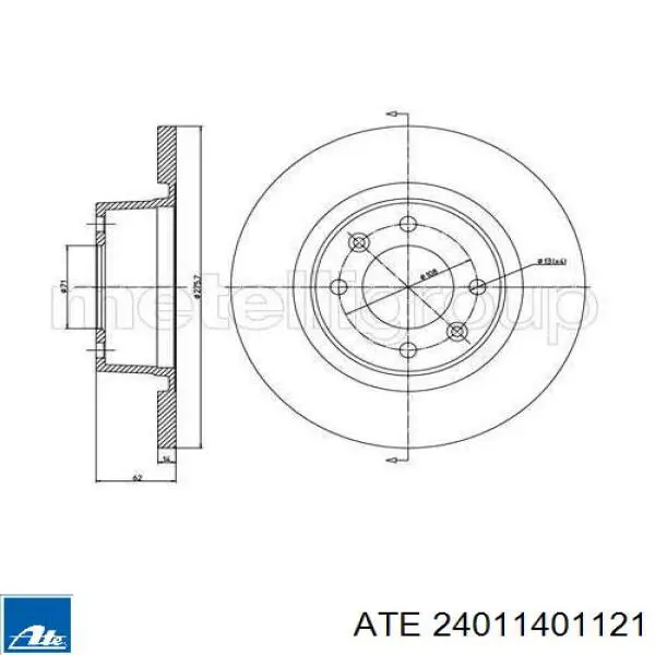 Задні дискові гальма ATE 24011401121 ціна, від 32.86 USD