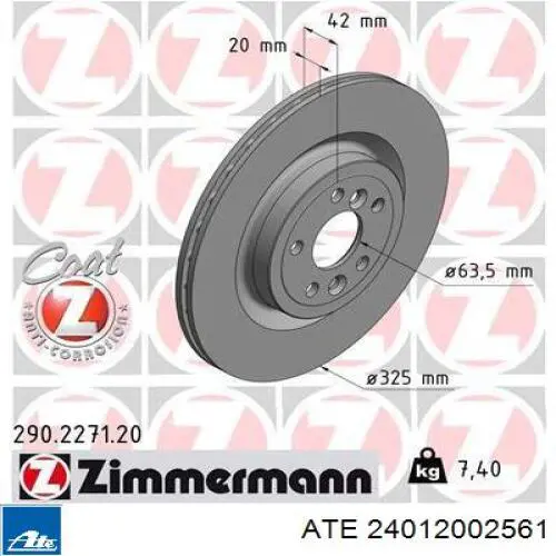 Гальмівні диски 290227153 Zimmermann