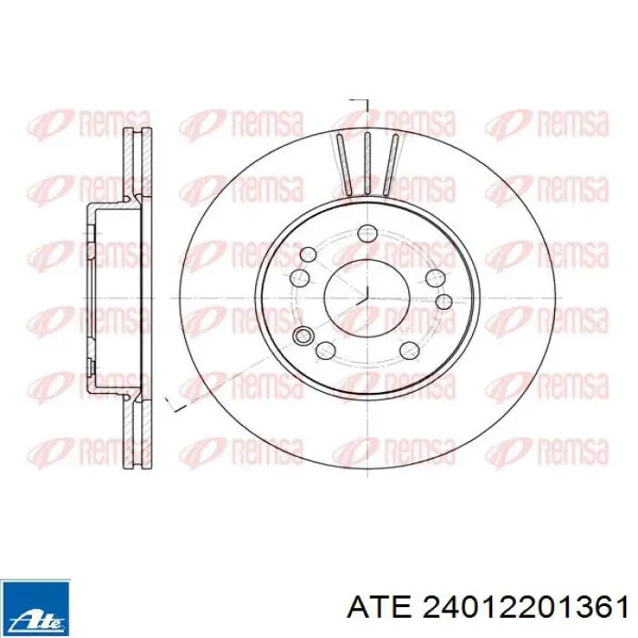 Диск переднього гальма Mercedes A1244211512 ціна, від 33.92 USD